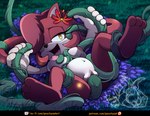anthro eulipotyphlan fan_character female hedgehog hi_res mammal peachyowlnights sex solo tentacle_sex tentacles
