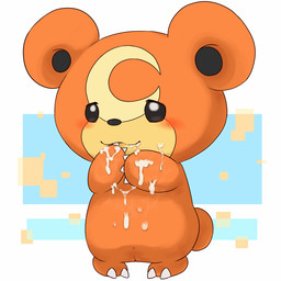 2014 anthro barefoot bear blush claws cum cum_on_face cum_on_hand cum_on_stomach cute female fur happy male mammal messy nintendo nude orgasm pokémon pussy raised_arm round_ears smile solo standing straight teddiursa toe_claws unknown_artist video_games
Rating: Explicit
Score: 2
User: forkU
Date: April 14, 2014