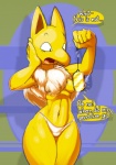 amulet_coin anthro breasts clothing dialogue female fur navel neck_tuft open_mouth panties pokemorph solo surprise text tuft underwear wide_hips elpatrixf nintendo pokemon generation_1_pokemon hypno_(pokemon) pokemon_(species) 2015 english_text