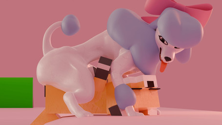 accessory animal_genitalia animal_vulva big_bow black_eyes black_nose black_vulva blocky_body blocky_snout blue_body blue_fur bow_ribbon canine_genitalia canine_vulva duo eyelashes eyes_closed female female/female female_feral feral feral_on_feral from_behind_position fur genitals hair_accessory hair_bow hair_ribbon legs_up long_eyelashes long_tongue looking_down lying mounting on_back orange_body orange_fur paws pink_bow quadruped red_tongue ribbons scissor_position sex tail teeth tongue tongue_out tribadism vaginal vulva white_body white_fur white_legs white_paws white_tail swoomy disney microsoft minecraft mojang oliver_and_company xbox_game_studios georgette_(disney) mango_(digitoxici) canid canine canis domestic_dog fox fox_(minecraft) mammal poodle 16:9 3d_(artwork) digital_media_(artwork) hi_res widescreen
