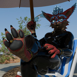 abs ankh anthro armwear barefoot black_latex blue_body blue_eyes blue_fur brown_body brown_fur claws clothed clothing cuffs_(clothing) digit_ring egyptian feet foot_fetish foot_focus forced fur glistening glistening_body hair jewelry latex latex_armwear latex_clothing latex_legwear latex_skinsuit legwear male multicolored_body multicolored_fur multicolored_hair muscular muscular_male pawpads paws red_body red_fur reflection ring skinsuit solo tail tight_clothing toe_claws toe_ring toes thatnamibianguy isaacjexo deity jex rexouium 1:1 3d_(artwork) absurd_res digital_media_(artwork) hi_res