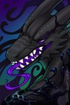 2:3 anthro dragon fangs goo_(disambiguation) grin hi_res mean mythological_creature mythological_scalie mythology scalie smile teeth