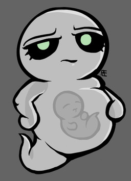 ambiguous_gender belly big_belly black_sclera duo female fetus frown green_eyes grey_background grumpy internal looking_at_viewer not_furry overweight overweight_ambiguous pregnant simple_background toony pseudofaun ghost humanoid spirit 2019 digital_drawing_(artwork) digital_media_(artwork) signature