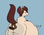 anal anal_vore anthro belly big_belly big_butt big_ears big_tail blush blush_lines butt crowning duo holding_belly horn huge_belly hyper hyper_belly looking_at_another looking_back looking_back_at_another looking_up_at_another male male/male male_pred obese obese_male overweight overweight_male raised_tail rumbling_stomach smile smirk sound_effects tail thick_thighs vore willing_prey conditional_dnp verdantphysician rowan_(verdantphysician) horned_humanoid human humanoid hybrid hyena mammal demi_human