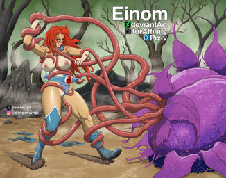 anthro big_breasts big_butt boots breasts butt clothing crossgender deviantart_logo female female_anthro footwear fur furaffinity_logo genitals hair imminent_sex instagram_logo leotard long_hair male mtf_crossgender nipples pink_nipples pixiv_logo plant red_eyes red_hair shoes solo struggling tan_body tan_fur tentacles thick_thighs torn_clothing twitter_logo undressing vulva wide_hips einom deviantart furaffinity instagram pixiv thundercats thundercats_1985 twitter lion-o elemental_creature felid flora_fauna lion mammal pantherine plant_monster hi_res