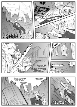 ambiguous_gender anthro blood bodily_fluids clothed clothing group gun male mask outside ranged_weapon speech_bubble text weapon kifyun2 kif_yppreah canid canine fox mammal absurd_res black_and_white comic hi_res monochrome