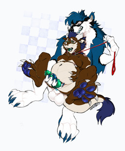 animal_genitalia anthro balls belly_grab claws collar duo genitals horn knot knotted_penis knotting leash leash_pull male male/male masturbation navel pawpads paws penis pregnant pregnant_male sheath size_difference tail tail_tuft tapering_tail tuft hexkates mythology canid canine canis dragon kobold mammal mythological_creature mythological_scalie scalie wolf absurd_res hi_res