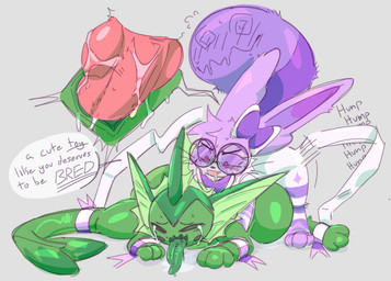 bdsm blush bodily_fluids doggystyle dominant dominant_male drooling duo eyewear female feral forced from_behind_position genitals glasses green_body green_skin heart_eyes heart_symbol humanoid_genitalia humanoid_vulva knot knotted_penis male male/female onomatopoeia penetration penis rape ribbon_restrained ribbons saliva sex sound_effects tail tail_mouth tears text tongue tongue_out unusual_anatomy unusual_tail vaginal vaginal_penetration vulva wet wet_penis gastropied nintendo pokemon lavender_(sylvythings) eeveelution generation_1_pokemon generation_6_pokemon pokemon_(species) sylveon vaporeon 2025 digital_media_(artwork)