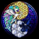 dive_to_the_heart duo feathered_wings feathers female feral fur hair horn princess royalty stained_glass white_body white_fur wings akili-amethyst disney friendship_is_magic hasbro kingdom_hearts my_little_pony mythology square_enix princess_celestia_(mlp) princess_luna_(mlp) equid equine mammal mythological_creature mythological_equine winged_unicorn 1:1 absurd_res alpha_channel crossover hi_res