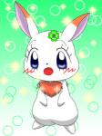 anthro blush chest_tuft clover_(plant) eyelashes female fur heart_symbol japanese plant purple_eyes shamrock short_fur solo tuft white_body white_fur くりか happy_happy_clover pixiv sayuri_tatsuyama clover_(happy_happy_clover) lagomorph leporid mammal rabbit 3:4 low_res