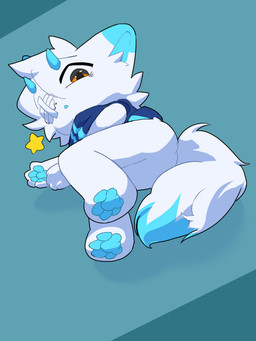 anthro male solo young whicker starleap canid canine fox mammal 3:4 hi_res