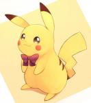 ambiguous_gender feral fur ribbons solo standing yellow_body yellow_fur akitaka nintendo pokemon generation_1_pokemon mammal pikachu pokemon_(species) rodent hi_res