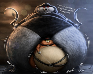anthro belly belt big_belly bloated candle candlelight cheek_bulge claws clenched_teeth cloak cloak_only clothing collar dialogue duo eye_contact fur green_eyes hand_on_belly hat headgear headwear holding_melee_weapon holding_object holding_sickle holding_sword holding_weapon huge_belly hyper hyper_belly light looking_at_another looking_down looking_up male melee_weapon morbidly_obese morbidly_obese_anthro morbidly_obese_male mostly_nude obese obese_anthro obese_male overweight overweight_anthro overweight_male red_eyes sickle smile sound_effects sword teeth text toe_claws weapon whiskers ian-exe dreamworks puss_in_boots_(franchise) death_(puss_in_boots) puss_in_boots_(dreamworks) canid canine canis domestic_cat felid feline felis mammal wolf 2023 english_text hi_res