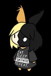 anthro black_body black_clothing black_dress black_ear black_eyes black_fur black_hair blonde_hair brown_ear clothed clothed_anthro clothed_female clothing dot_eyes dress ear_tuft featureless_arms featureless_legs female fur hair heterochromia medium_hair mouthless multicolored_body multicolored_fur multicolored_hair no_eyebrows noseless simple_eyes solo standing text text_on_clothing text_on_dress tuft two_tone_hair white_body white_eyes white_fur cookieboy011 drawn_to_life heather_(drawn_to_life) canid canine mammal raposa 2018 digital_drawing_(artwork) digital_media_(artwork) english_description english_text flat_colors full-length_portrait portrait