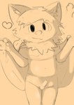 anthro ball_bulge belly big_eyes bulge clothed clothing clothing_lift detailed_bulge femboy genital_outline genitals male navel penis_outline slightly_chubby solo thick_thighs underwear wide_hips young vivarin1969 canid canine canis mammal hi_res sketch