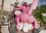 animal_genitalia animal_penis anthro background_conversation balls beach beach_background beach_chair beach_umbrella big_balls big_breasts big_butt big_penis black_body blue_body blue_horn bodily_fluids breasts butt claws clothed clothing duo erection female female_penetrated flat_chested fur furniture genitals grey_body hair happy happy_sex horn huge_butt knotting machine male male/female male_penetrating male_penetrating_female multicolored_body multicolored_fur nipples nude palm_tree parasol penetration penile penile_penetration penis pink_body pink_hair plant protogen_visor public pussy riding screen screen_face sex sex_on_the_beach smile table tail text tree tuft vaginal white_body niki3d mythology cera_(ceraferis) ed_(edvardiko) fen_(fenrirvon) meadow_(meadow.dragon) tommy_(lanceazura) cetacean dolphin dragon felid feline felis hybrid kobold mammal marine mythological_creature mythological_scalie oceanic_dolphin orca protogen scalie sergal toothed_whale 3d_(artwork) 3d_animation animated blender_(artwork) digital_media_(artwork) high_framerate short_playtime sound webm