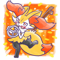 ambiguous_anthro ambiguous_gender anthro big_tail biped blush blush_stickers border cute_fangs digitigrade dipstick_tail fangs featureless_crotch front_view looking_at_viewer markings object_in_tail on_one_leg open_mouth simple_background snout solo standing steering_wheel stick stick_in_tail tail tail_markings teeth white_border annyui0611 nintendo pokemon braixen canid generation_6_pokemon mammal pokemon_(species) 1:1 2024 digital_drawing_(artwork) digital_media_(artwork) full-length_portrait hi_res japanese_description portrait translated_description