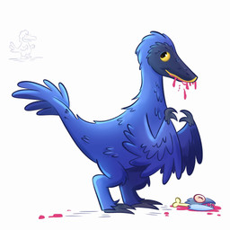 beak blood blue_beak blue_body blue_feathers bodily_fluids death eating feathered_wings feathers feral hunting simple_background solo white_background wings yellow_beak yellow_eyes beny-draws weird_birds_(series) mikey_(weird_birds) aquatic avian bird dinosaur dromaeosaurid feathered_dinosaur feathered_scalie fish prehistoric_species reptile saurischian scalie theropod 1:1 2024 hi_res male_(lore)