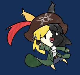 anthro bangs belt belt_buckle black_body black_ears black_eyes black_fur blonde_hair bottomwear brown_clothing brown_ears brown_hat brown_headwear buckle button_(fastener) clothed clothed_anthro clothed_female clothing coat featureless_arms featureless_legs female female_anthro fully_clothed fully_clothed_anthro fully_clothed_female fur green_clothing green_coat green_topwear grey_belt grey_bottomwear grey_clothing grey_skirt hair hat hat_feather headgear headwear hook hook_hand light loose_feather medium_hair midair multicolored_body multicolored_fur multicolored_hair noseless open_mouth open_smile pink_tongue pirate pirate_hat pupils raised_arm shirt simple_background skirt smile solo tan_body tan_fur tongue topwear transparent_background two_tone_body two_tone_fur two_tone_hair white_clothing white_pupils white_shirt white_topwear cookieboy011 drawn_to_life heather_(drawn_to_life) canid canine mammal raposa 2018 alpha_channel colored digital_drawing_(artwork) digital_media_(artwork) english_description lighting shaded