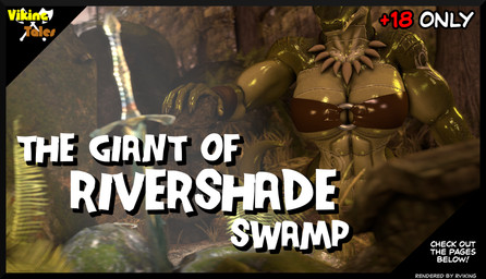 5_fingers abs age_restriction anthro bandeau big_breasts breasts butt clothed clothed_anthro clothed_female clothing female fingers green_body green_scales humanoid_hands jewelry melee_weapon muscular muscular_anthro muscular_female nature navel necklace outside scales solo swamp sword text topwear tribal under_boob weapon reindeerviking greene117_(modeler) petruz_(modeler) lana_(greene117) crocodile crocodilian reptile scalie 3d_(artwork) comic cover cover_art cover_page digital_media_(artwork) english_text hi_res source_filmmaker_(artwork)
