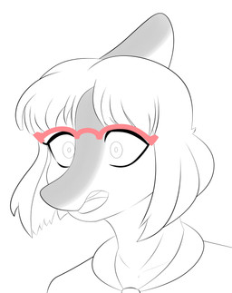 anthro biped bone_frill clothed clothed_anthro clothed_female clothing eyewear female frill_(anatomy) front_view glasses looking_forward medium_hair open_mouth shirt simple_background solo surprised topwear white_background wide_eyed louiss. goodbye_volcano_high ko_op_(game_developer) naomi_(gvh) dinosaur hadrosaurid ornithischian ornithopod parasaurolophus prehistoric_species reptile scalie 2024 absurd_res bust_portrait digital_media_(artwork) hi_res portrait spot_color