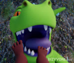 ambiguous_gender barefoot duo feet feral first_person_view foot_fetish foot_lick foot_play humanoid_feet licking open_mouth plantigrade teeth throat tongue tongue_out vore young bizyvore nickelodeon rugrats reptar human mammal reptile scalie 2025 3d_(artwork) 3d_animation animated digital_media_(artwork) loop no_sound short_playtime webm