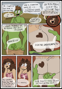 balls big_breasts black_border blush border breasts butt clothed clothing dialogue duo female fingering fur genitals green_body green_skin heart_eyes heart_symbol hole_in_wall huge_breasts male male/female penis pupils simple_background smile sound_effects speech_bubble stuck text through_wall unusual_pupils vaginal vaginal_fingering white_body white_fur corruptedcryptid dungeons_and_dragons hasbro wizards_of_the_coast animal_humanoid bovid bovid_humanoid bovine bovine_humanoid cattle cattle_humanoid humanoid mammal mammal_humanoid orc comic english_text hi_res