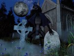 big_bulge bulge detailed_background fog hood huge_bulge male moon night smile solo chadotexas ghoul undead zombie 3d_(artwork) 4:3 absurd_res digital_media_(artwork) hi_res