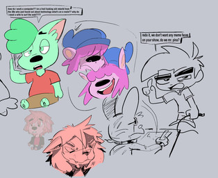anthro electronics expressions lsmark male phone redesign scar simple_background style_emulation whip zero_pictured igwanasuchus saturday's_off kairo_(saturday's_off) michael_(saturday's_off) sebastian_(saturday's_off) human mammal 2025 hi_res sketch