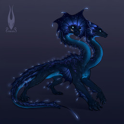 2_heads belly blue_belly blue_body blue_eyes blue_membrane blue_scales claws feral glowing male membrane_(anatomy) multi_head quadruped scales smile solo tail teeth tongue firael european_mythology greek_mythology mythology rafti_and_ordeos dragon hydra mythological_creature mythological_scalie scalie absurd_res hi_res