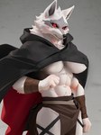 abs anthro big_breasts bottomwear breasts clothing crossgender fangs female fur hooded_cloak loincloth midriff mtf_crossgender muscular muscular_anthro muscular_female red_eyes solo teeth under_boob white_body white_fur mangakitsune2 dreamworks puss_in_boots_(franchise) death_(puss_in_boots) canid canine canis mammal wolf 3:4