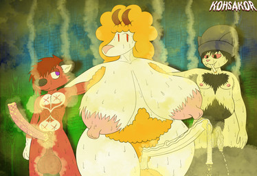 animal_genitalia anthro armpit_hair balls big_balls big_breasts bodily_fluids body_hair breasts chest_hair foreskin genitals group gynomorph hairy huge_balls humanoid_genitalia humanoid_penis hyper hyper_balls hyper_genitalia intersex long_foreskin male musk musky_balls musky_penis nipples penis pubes sheath smegma smelly stink_fumes sweat sweaty_genitalia text thick_thighs trio vein veiny_penis kohsakor kohsakor_(character) kyle_(kohsakor) oscar_(kohsakor) bovid caprine felid feline goat hybrid mammal mephitid mustelid otter sheep skunk artist_name digital_drawing_(artwork) digital_media_(artwork) english_text hi_res trans_(lore) trans_woman_(lore)