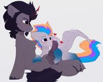 duo erection feral genitals heart_symbol horn kissing male male/male penile penis penis_kissing penis_worship quadruped wings fluffy_sketch friendship_is_magic hasbro my_little_pony mythology fan_character king_sombra_(mlp) pixel_codec_(oc) equid equine horse mammal mythological_creature mythological_equine pegasus pony unicorn hi_res