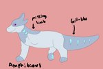 ambiguous_gender blue_body feral gills missing_leg pawpads paws solo tail battycat mythology sparkler_(battycat) amphibian dragon mythological_creature mythological_scalie scalie 3:2 hi_res