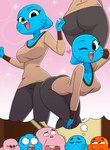 anthro bent_over big_breasts blue_body blue_fur breasts cleavage clothed clothing confusion considering crossgender disappointed disgust eyelashes eyes_closed female fur group imagining male mtf_crossgender multiple_styles smile solo_focus thick_thighs thought_bubble wide_hips aeolus06 cartoon_network the_amazing_world_of_gumball anais_watterson darwin_watterson gumball_watterson nicole_watterson richard_watterson domestic_cat felid feline felis fish lagomorph leporid mammal marine rabbit 2023 hi_res adopted_(lore) adopted_son_(lore) brother_(lore) brother_and_sister_(lore) brothers_(lore) daughter_(lore) father_(lore) father_and_child_(lore) father_and_daughter_(lore) father_and_son_(lore) mother_(lore) mother_and_child_(lore) mother_and_daughter_(lore) mother_and_son_(lore) parent_(lore) parent_and_child_(lore) parent_and_daughter_(lore) parent_and_son_(lore) sibling_(lore) sister_(lore) son_(lore)