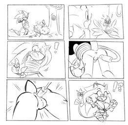 anal anthro anus balls big_breasts bound breasts butt crossgender duo exclamation_point female female_anthro gender_transformation genitals interrobang male male_anthro mtf_transformation penis plant tentacles transformation vulva missphase sega sonic_the_hedgehog_(series) sonic_the_hedgehog eulipotyphlan hedgehog mammal digital_drawing_(artwork) digital_media_(artwork) monochrome
