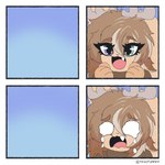 ambiguous_gender anthro antlers chibi comic_panel fangs four_frame_image happy heterochromia horn meme_pose poliosis sad solo teeth template nekopumpkin mythology latte_(nekopumpkin) cryptid jackalope lagomorph leporid mammal mythological_creature 1:1 absurd_res comic hi_res meme