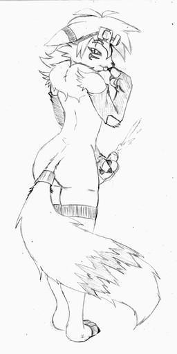 butt canine crossgender cum digimon eyewear fox girly gloves goggles greyscale looking_at_viewer looking_back male masturbation monochrome penis renamon sky_(artist) stockings
Rating: Explicit
Score: 5
User: DarkNazarath
Date: April 14, 2012