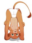 anthro anthrofied butt camel_toe clothed clothing female looking_at_viewer nipples open_mouth panties pose simple_background solo standing topless underwear white_background white_clothing white_panties white_underwear young young_anthro launny disney the_lion_king nala_(the_lion_king) felid lion mammal pantherine 3:4 hi_res