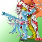 anal anus balls chibisuke claws cum digimon dragon dragon_drive exveemon fist_pump gay horn male muscles narse nipples nude penis saliva scalie sex simple_background wings
Rating: Explicit
Score: 14
User: tailscoler
Date: July 03, 2011