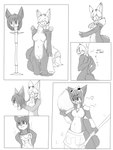 2_tails anthro biped bottomwear breasts clothing costume countershade_face countershade_fur countershade_neck countershade_torso countershading dialogue dipstick_tail empty_eyes female fur fursuit grey_body grey_fur hair heart_symbol markings multi_tail navel nipples nude one_eye_closed onomatopoeia pants simple_background smile solo sound_effects standing suit_transformation suiting tail tail_markings teeth text transformation transformation_sequence white_body white_countershading zipper mxl nintendo star_fox ayase_(ayasebunny) krystal_(star_fox) 2012 3:4 comic english_text hi_res monochrome