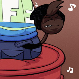 anthro beanie brown_body brown_fur clothing eyes_closed fur hat headgear headwear jacket living_tail musical_note musical_symbol sharp_teeth sitting solo symbol tail tail_head teeth topwear unusual_anatomy unusual_tail trevor-fox nintendo pokemon trevor-fox_(character) generation_2_pokemon girafarig pokemon_(species) 1:1 2d_animation animated frame_by_frame