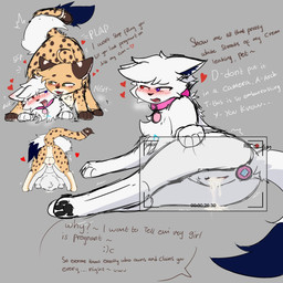 after_transformation animal_genitalia animal_penis aroused backsack balls bdsm blush bodily_fluids bound breath breeding_kink breeding_slave buttplug camera_view cat_tail collar cum cum_in_vagina cum_inside dots duo female feral from_behind_position fur gender_transformation genital_fluids genitals holding_hips humiliation impregnation_attempt leaking_cum leaking_vagina male male/female male/male male_to_female markings master/pet mount needy ownership panting penetration penis personality_swap petplay plug plug_(sex_toy) presenting presenting_cum_inside presenting_vulva rape_play rear_view roleplay sex sex_toy spots spotted_body spotted_fur tail tail_motion tail_tied tailwag text transformation vaginal vaginal_penetration vulva white_body white_fur ayaru_(artist) arch_(thelonearch) ethan_(ayaru) domestic_cat felid feline felis mammal serval 1:1 english_text