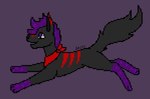 feral male solo stripes young young_feral young_male unknown_artist shard_folf_(character) elemental_creature hybrid digital_media_(artwork) pixel_(artwork)