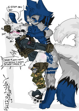begging_to_stop bodily_fluids bottomwear bulletproof_vest camo camo_bottomwear camo_clothing camo_print clothing cum cum_inside duo forced genital_fluids male male/male military military_uniform norwegian_flag pattern_bottomwear pattern_clothing plate_carrier profanity rape sex soldier tactical_gear tears text uniform warrior hz_foxy geode_(geode) hz_(hz_foxy) canid canine fox mammal unknown_species english_text hi_res nonbinary_(lore)