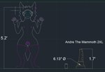 anthro beverage_can big_dildo chart chastity_cage chastity_device clothing colored_nails comparing digitigrade dildo ear_piercing femboy flat_chastity_cage genitals height_chart legwear machine male nails pasties penis penis_size_difference piercing sex_toy short solo thigh_highs flunter autocad_(copyright) bad_dragon andre_the_mammoth protogen
