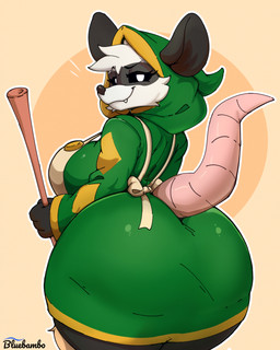 anthro bangs bedroom_eyes big_breasts big_butt black_sclera bottom_heavy breasts butt clothed clothing facial_markings fangs female fur head_markings huge_breasts huge_butt huge_thighs looking_at_viewer markings mask_(marking) narrowed_eyes rear_view seductive smile smirk smug solo teeth thick_thighs white_body white_eyes white_fur wide_hips bluebambo atlyss sally_(atlyss) american_opossum chang_(atlyss) mammal marsupial 2025 hi_res