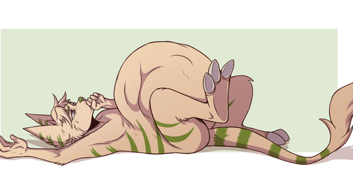 anthro belly big_belly huge_belly hyper hyper_belly ill indigestion male solo struggling uncomfortable upset_stomach vore misterpolkovnik ratchet_and_clank sony_corporation sony_interactive_entertainment jekt_(jekt_the_lombax) lombax mammal hi_res