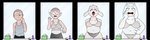 age_progression anthro belly big_breasts bottomwear bra breasts brush clothing facial_hair female female_pov first_person_view floppy_ears fur gender_transformation hand_on_own_belly holding_belly holding_face horn looking_at_reflection male male_pov middle_aged mirror mirror_reflection moan navel overweight panties reflection shampoo sharp_teeth shirt shocked shorts solo stubble tank_top teeth text tissue tissue_box tongue tongue_out topwear transformation transformation_pov transformation_sequence underwear vest weight_gain white_body white_fur axiomtf jpgr deltarune undertale undertale_(series) toriel boss_monster_(undertale) bovid caprine goat human humanoid mammal monster absurd_res alpha_channel english_text hi_res sequence