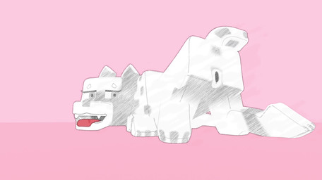 anus ass_up breath female feral genitals looking_back nude panting pink_background raised_tail simple_background solo square_(anatomy) tail tongue vulva artemida77 microsoft minecraft mojang xbox_game_studios canid canine canis domestic_dog mammal animated hi_res short_playtime sound video